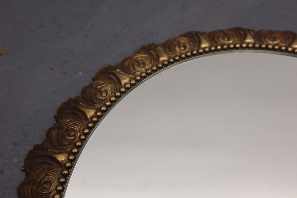 Mid-Century Brass Mirror-JWH-801557