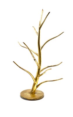 Mid-Century Brass Plant-Shaped Stand, Italy, 1970s-TXN-1091635