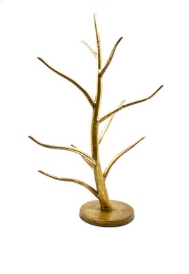 Mid-Century Brass Plant-Shaped Stand, Italy, 1970s-TXN-1091635