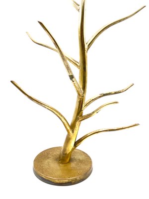 Mid-Century Brass Plant-Shaped Stand, Italy, 1970s-TXN-1091635