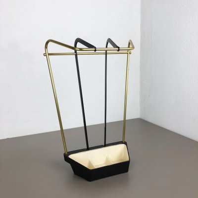 Mid-Century Brass Umbrella Stand, Germany, 1950s-QZ-1053311