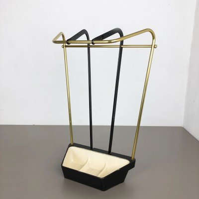 Mid-Century Brass Umbrella Stand, Germany, 1950s-QZ-1053311