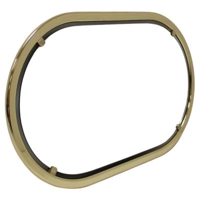 Mid-Century Brass Wall Mirror, 1970s-TZ-1705359