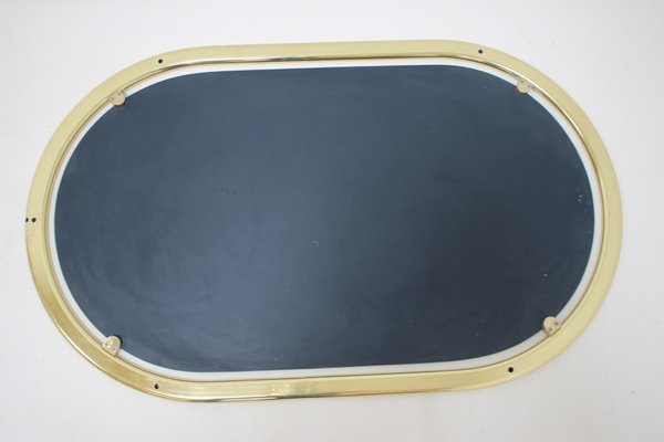 Mid-Century Brass Wall Mirror, 1970s-TZ-1705359