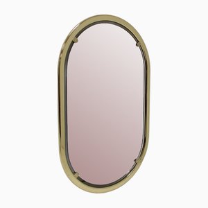 Mid-Century Brass Wall Mirror, 1970s-TZ-1705359