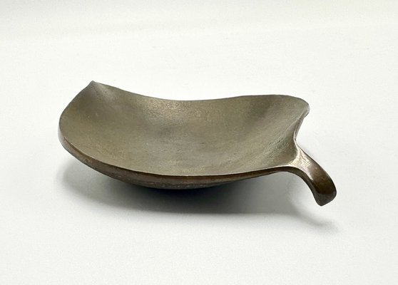 Mid-Century Bronze Leaf Ashtray attributed to Carl Auböck, Austria, 1950s-ZCY-1812015