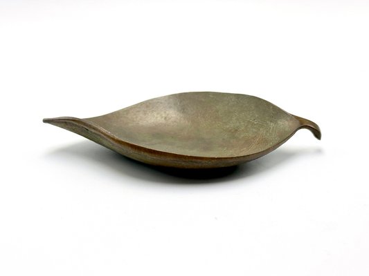 Mid-Century Bronze Leaf Ashtray attributed to Carl Auböck, Austria, 1950s-ZCY-1812015