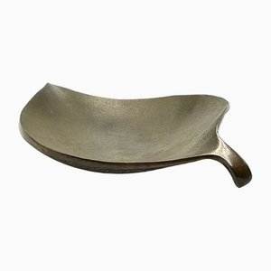 Mid-Century Bronze Leaf Ashtray attributed to Carl Auböck, Austria, 1950s-ZCY-1812015