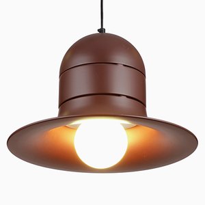 Mid-Century Brown Pendant Lamp, 1970s-QBR-1015771