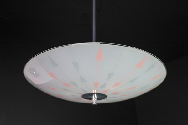 Mid-Century Brussels World Expo 1958 Pendant Lamp in Glass-TRW-1797130