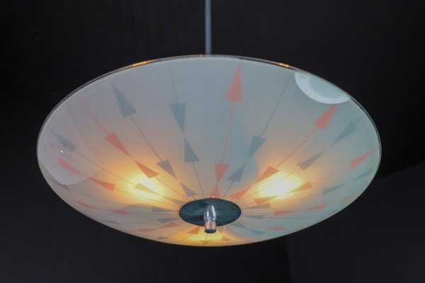 Mid-Century Brussels World Expo 1958 Pendant Lamp in Glass-TRW-1797130