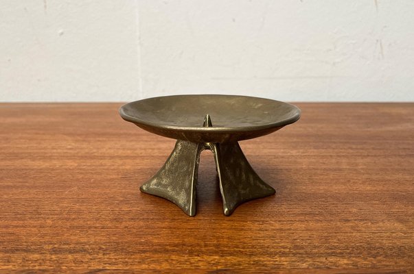 Mid-Century Brutalist Bronze Candleholder, 1960s-UAH-1799048