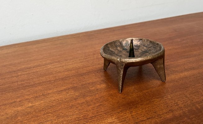 Mid-Century Brutalist Bronze Candleholder, 1960s-UAH-1811384