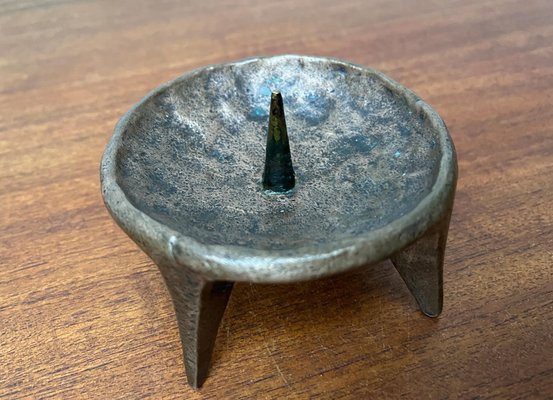 Mid-Century Brutalist Bronze Candleholder, 1960s-UAH-1811384