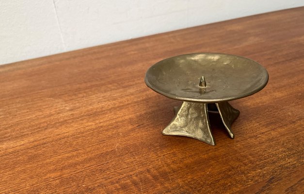 Mid-Century Brutalist Bronze Candleholder, 1960s-UAH-1799048