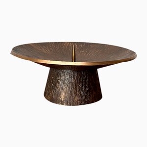 Mid-Century Brutalist Bronze Candleholder, 1960s-UAH-1798364