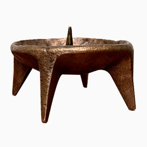 Mid-Century Brutalist Bronze Candleholder, 1960s-UAH-1811384