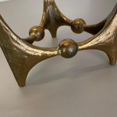 Mid-Century Brutalist Bronze Candleholder by Michael Harjes, Germany, 1960s-QZ-1114579