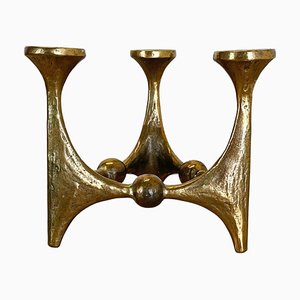 Mid-Century Brutalist Bronze Candleholder by Michael Harjes, Germany, 1960s-QZ-1114579