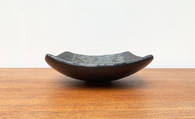 Mid-Century Brutalist Fat Lava Ceramic Bowl, 1960s-UAH-1305252