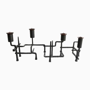 Mid-Century Brutalist Handmade Candleholder-FJP-1717703