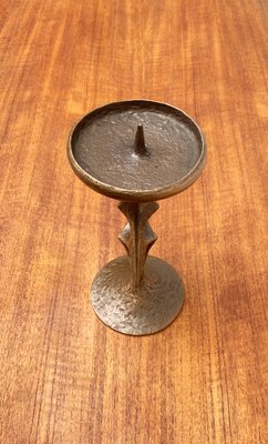 Mid-Century Brutalist Metal Candleholder-UAH-951043