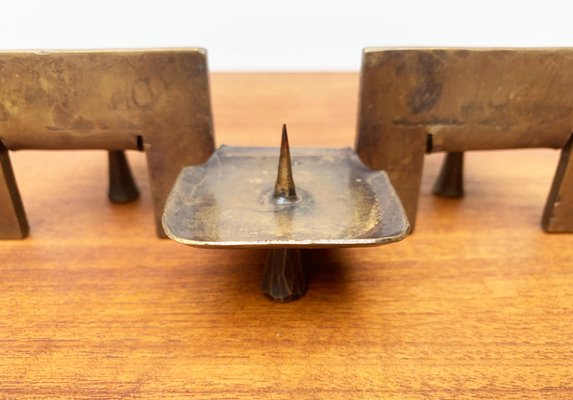 Mid-Century Brutalist Metal Candleholder-UAH-951034