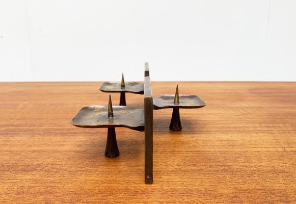 Mid-Century Brutalist Metal Candleholder-UAH-951034