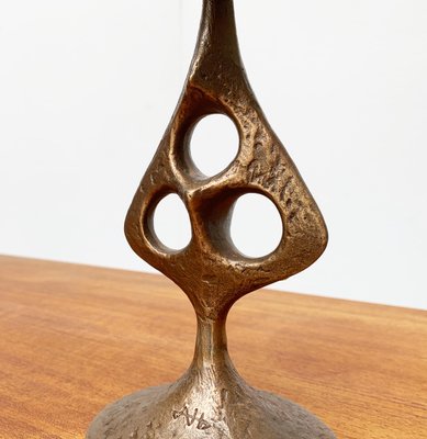 Mid-Century Brutalist Metal Candleholder-UAH-951043