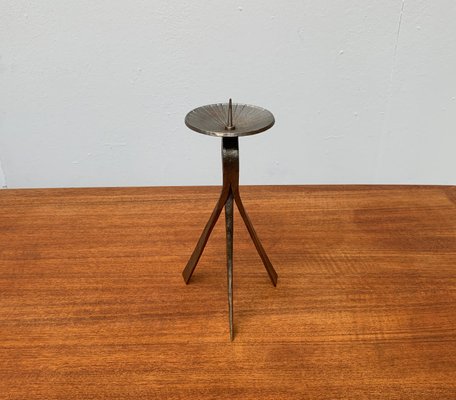 Mid-Century Brutalist Metal Candleholder-UAH-954768