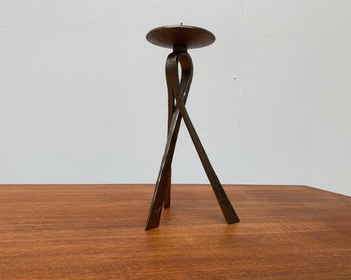 Mid-Century Brutalist Metal Candleholder-UAH-954768