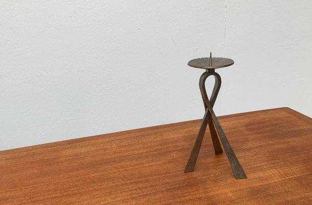 Mid-Century Brutalist Metal Candleholder-UAH-954768