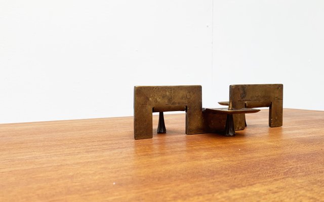 Mid-Century Brutalist Metal Candleholder-UAH-951034