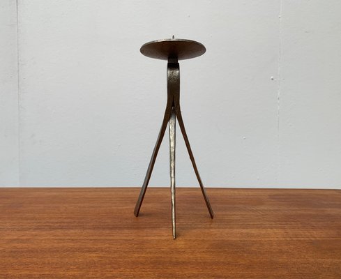 Mid-Century Brutalist Metal Candleholder-UAH-954768