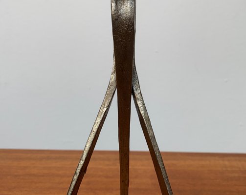 Mid-Century Brutalist Metal Candleholder-UAH-954768