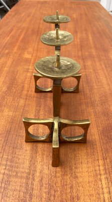 Mid-Century Brutalist Metal Candleholder by Heinz Goll-UAH-951003