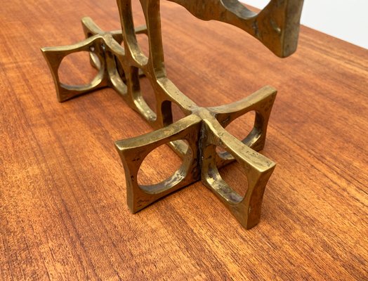 Mid-Century Brutalist Metal Candleholder by Heinz Goll-UAH-951003