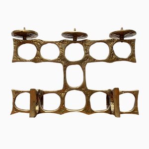 Mid-Century Brutalist Metal Candleholder by Heinz Goll-UAH-951003