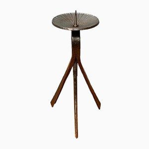 Mid-Century Brutalist Metal Candleholder-UAH-954768