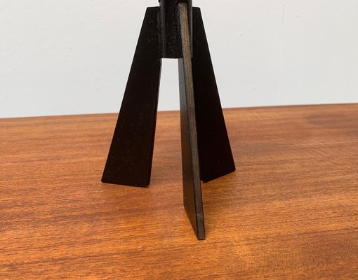 Mid-Century Brutalist Metal Tripod Candleholder-UAH-954766