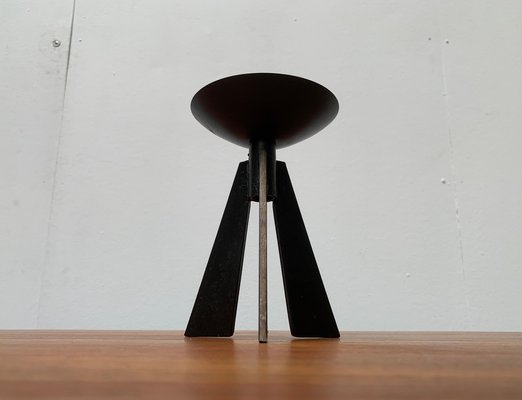 Mid-Century Brutalist Metal Tripod Candleholder-UAH-954766