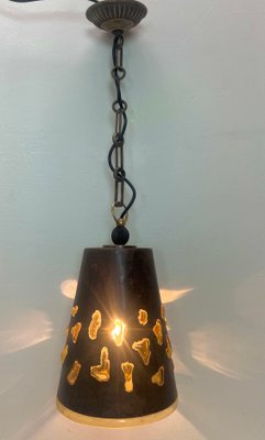 Mid-Century Brutalist Pendant Lamp attributed to Nanny Still for Raak Amsterdam, 1960s-WZZ-1383284