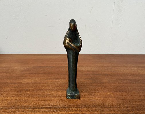 Mid-Century Brutalist Sakral Bronze Maria and Jesus Figurine, 1960s-UAH-1796721