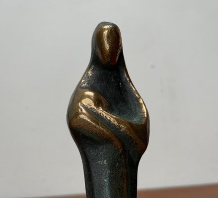 Mid-Century Brutalist Sakral Bronze Maria and Jesus Figurine, 1960s-UAH-1796721