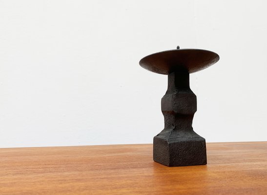 Mid-Century Brutalist Wrought Iron Candleholder-UAH-952043