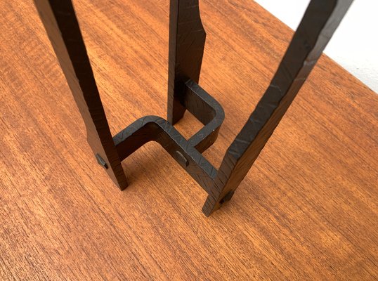 Mid-Century Brutalist Wrought Iron Candleholder, 1960s-UAH-1334577