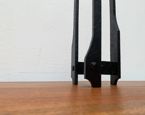 Mid-Century Brutalist Wrought Iron Candleholder, 1960s-UAH-1334577