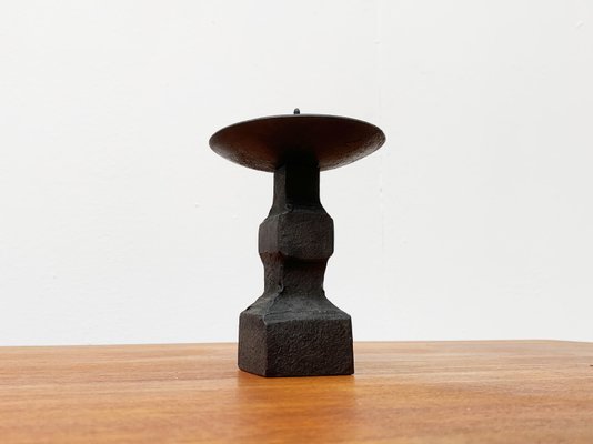 Mid-Century Brutalist Wrought Iron Candleholder-UAH-952043