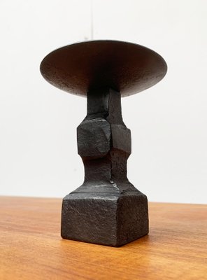 Mid-Century Brutalist Wrought Iron Candleholder-UAH-952043