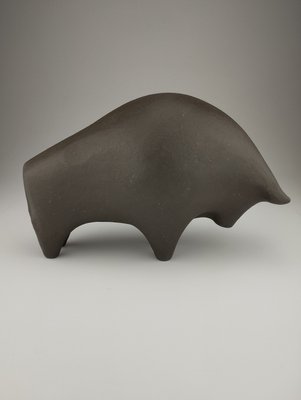 Mid-Century Bull Sculpture in Ceramic-SFQ-2024480